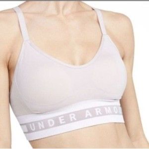 Under Armour Blush Pink Sports Bra Size Medium Compression Unpadded
